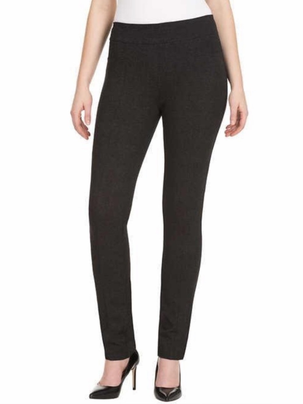 Hilary Radley Slim Fit Ponte Pant Gray XS NWT D2887-E906 Business Trousers
